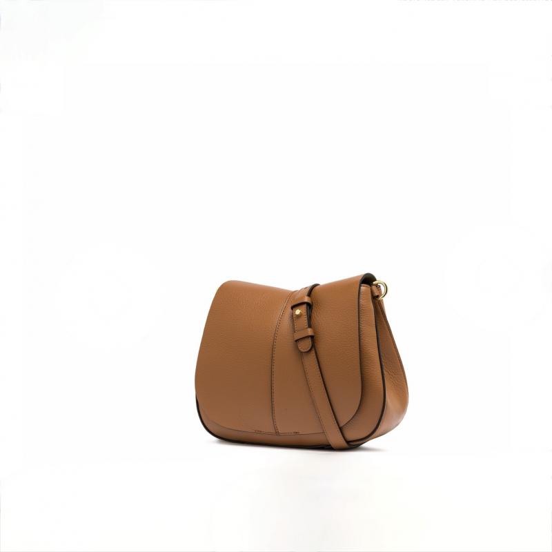 G.C.LEATHER.BAG - CARAMEL